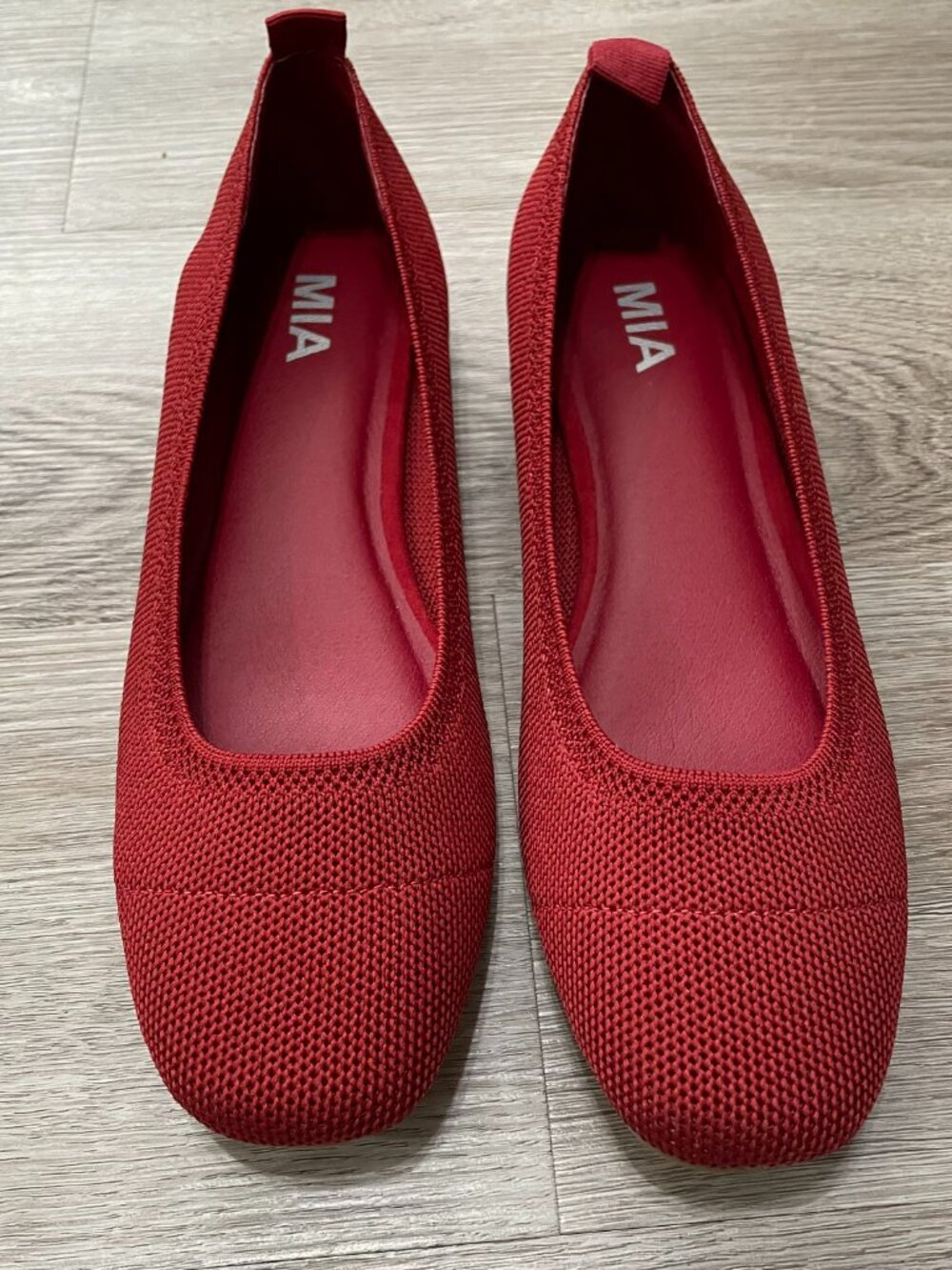 Knit Red Flats - Picture 7 of 11